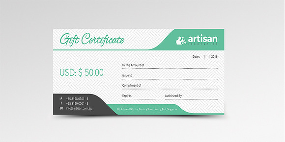 Gift Certificate in Stationery Templates - product preview 5