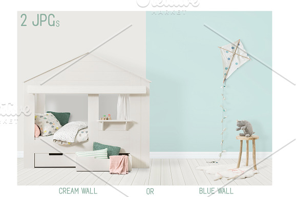 Kids Room Wall/Frame Mock Up 17 in Print Mockups - product preview 4