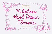 Valentine's Hand Drawn Elements