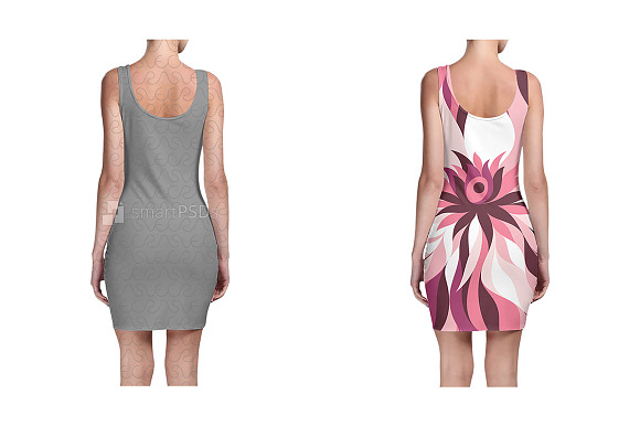 Bodycon Dress Design Mockup in Product Mockups - product preview 1