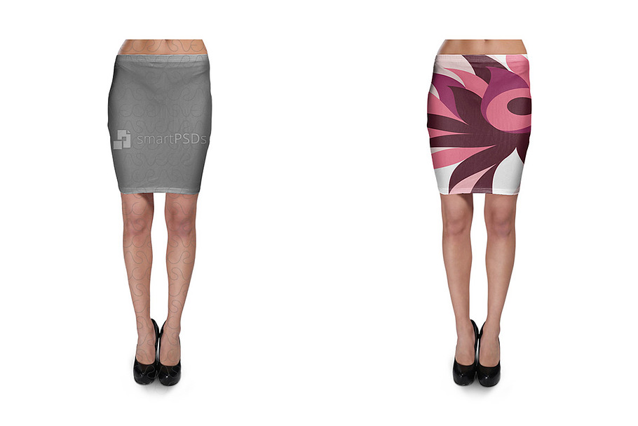 Bodycon Skirt Design Mockup