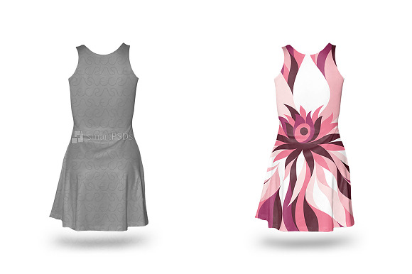Feminine Sleeveless Dress Design in Product Mockups - product preview 2
