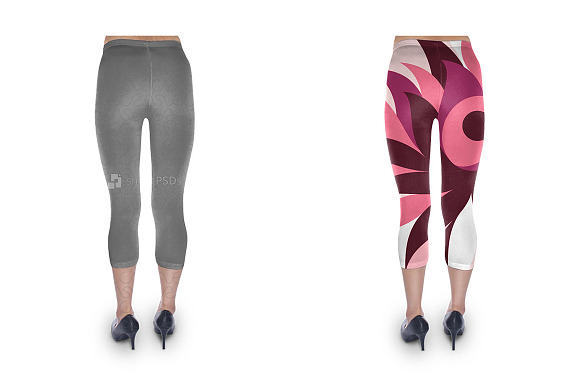 Cropped Legging Design Mockup in Product Mockups - product preview 1