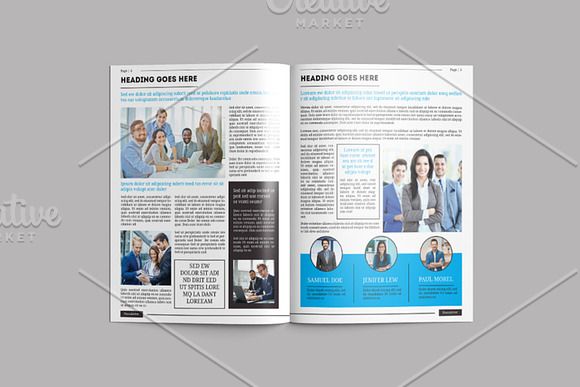 Business Newsletter Template V751 in Brochure Templates - product preview 3