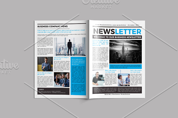Business Newsletter Template V751 in Brochure Templates - product preview 8