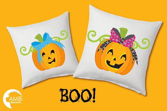 Girlie Pumpkin graphics AMB-148 in Illustrations - product preview 2