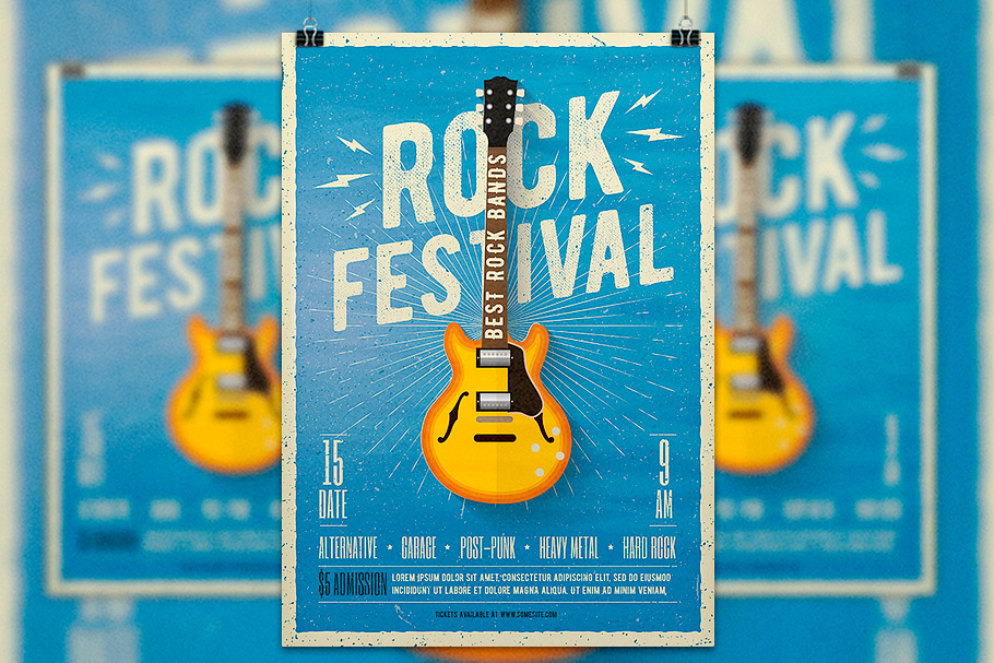 Rock Festival Poster/Flyer template.