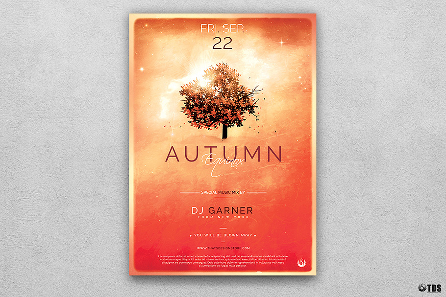 Autumn Equinox Flyer Template V3 in Flyer Templates - product preview 8