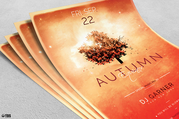 Autumn Equinox Flyer Template V3 in Flyer Templates - product preview 4