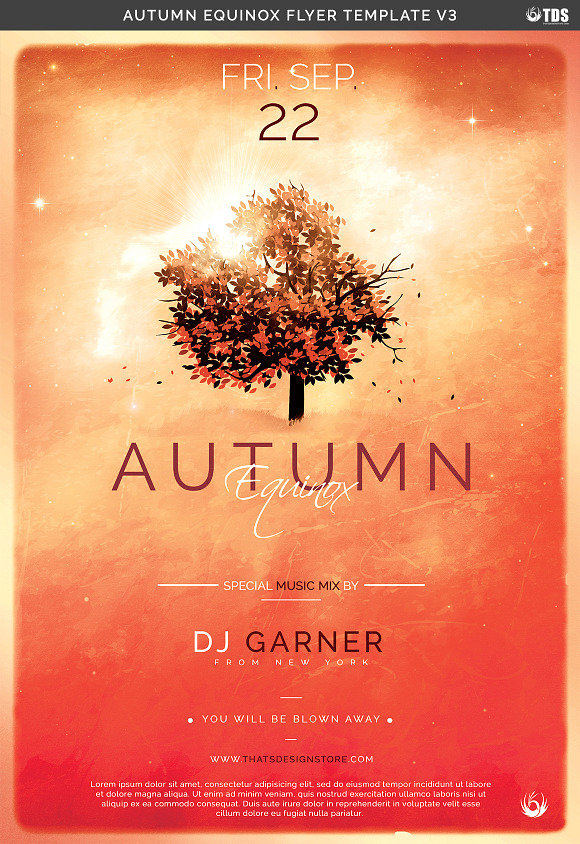 Autumn Equinox Flyer Template V3 in Flyer Templates - product preview 6