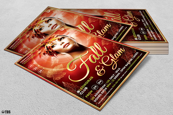 Fall in Glam Flyer Template V7 in Flyer Templates - product preview 3