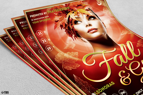 Fall in Glam Flyer Template V7 in Flyer Templates - product preview 4