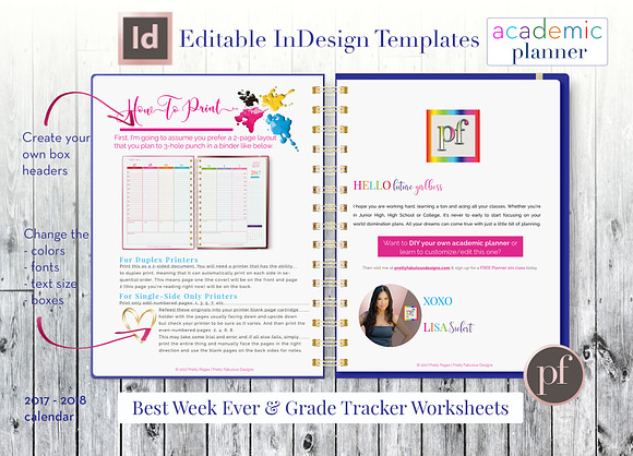 Academic Planner | InDesign Template in Stationery Templates - product preview 6