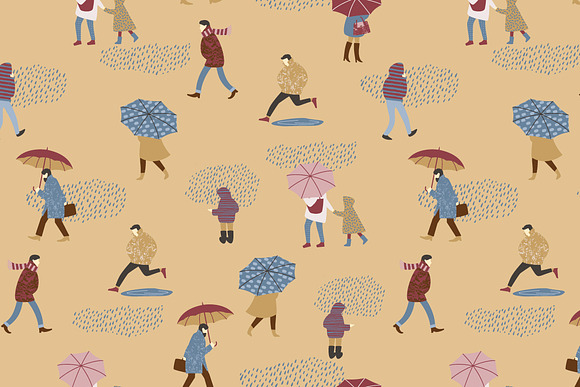 6 autumn seamless patterns in Patterns - product preview 3