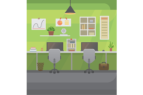 Office interiors  in Illustrations - product preview 2