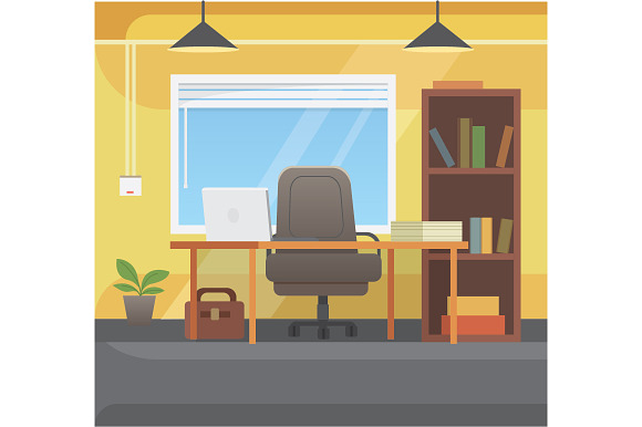 Office interiors  in Illustrations - product preview 3