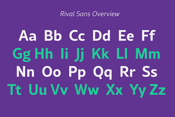 Rival Sans Font Family in Sans-Serif Fonts - product preview 4