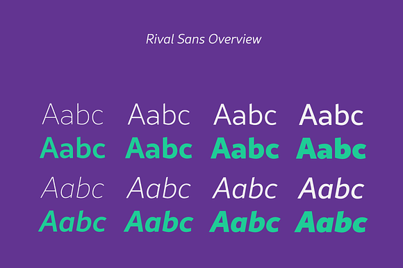 Rival Sans Font Family in Sans-Serif Fonts - product preview 8