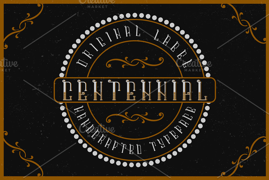 Centennial label font in Display Fonts - product preview 8