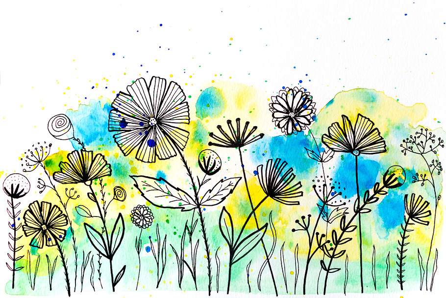 Ink & Watercolors illustration in Illustrations - product preview 8