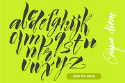 Calligraphic typeface