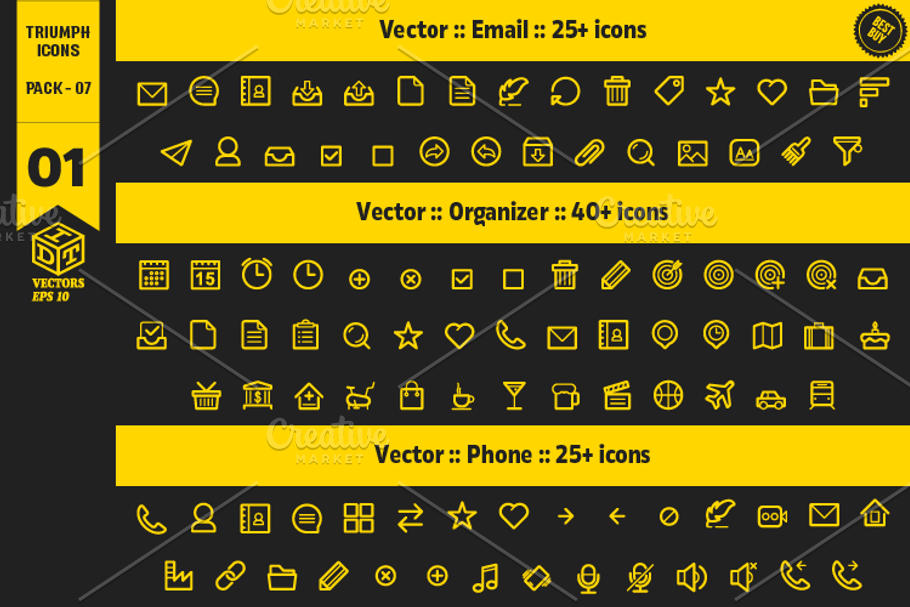 Triumph Icons Pack 07 in Graphics - product preview 8