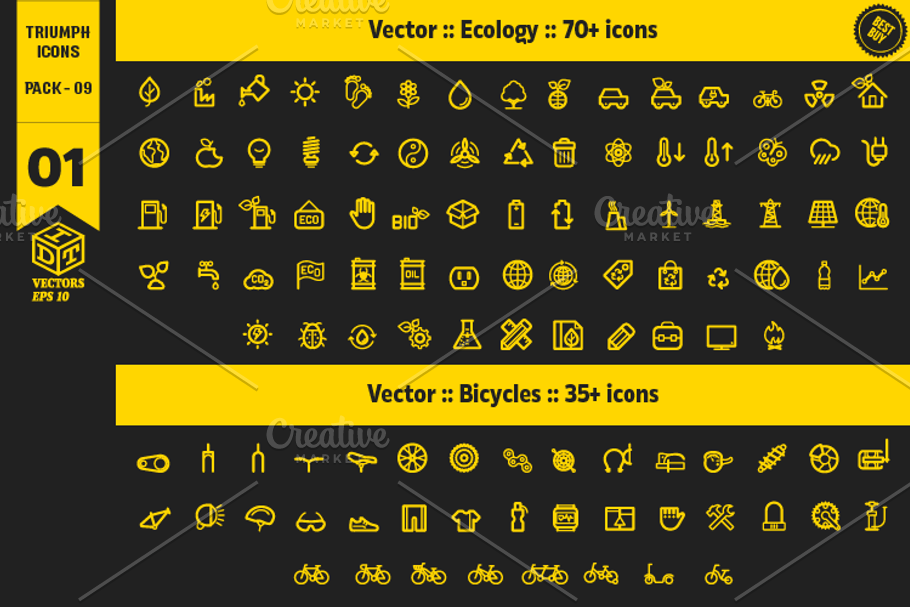 Triumph Icons Pack 09 in Graphics - product preview 8
