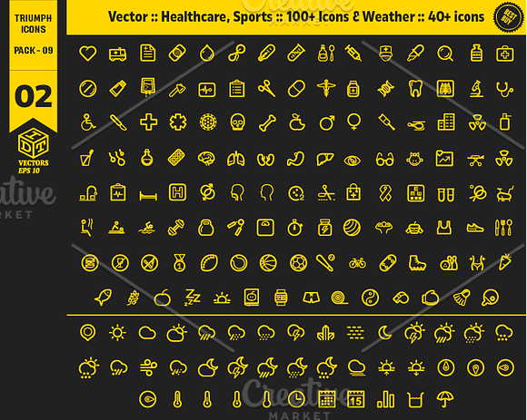 Triumph Icons Pack 09 in Graphics - product preview 1