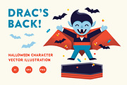 Drac's Back! Vector Illustration