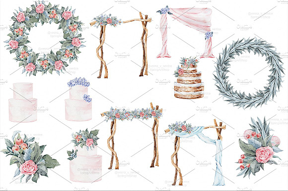 65 % off WEDDING BUNDLE in Illustrations - product preview 3