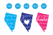Nevada SVG Cut Files and Clipart