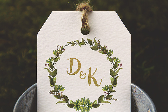 6 Fall in Love Wedding Monograms V in Illustrations - product preview 5