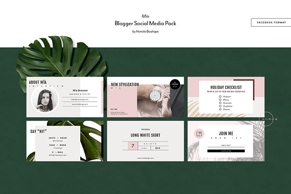 Lifestyle Social Media Kit • Mïa in Instagram Templates - product preview 6