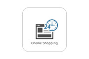 Online Shopping Icon.