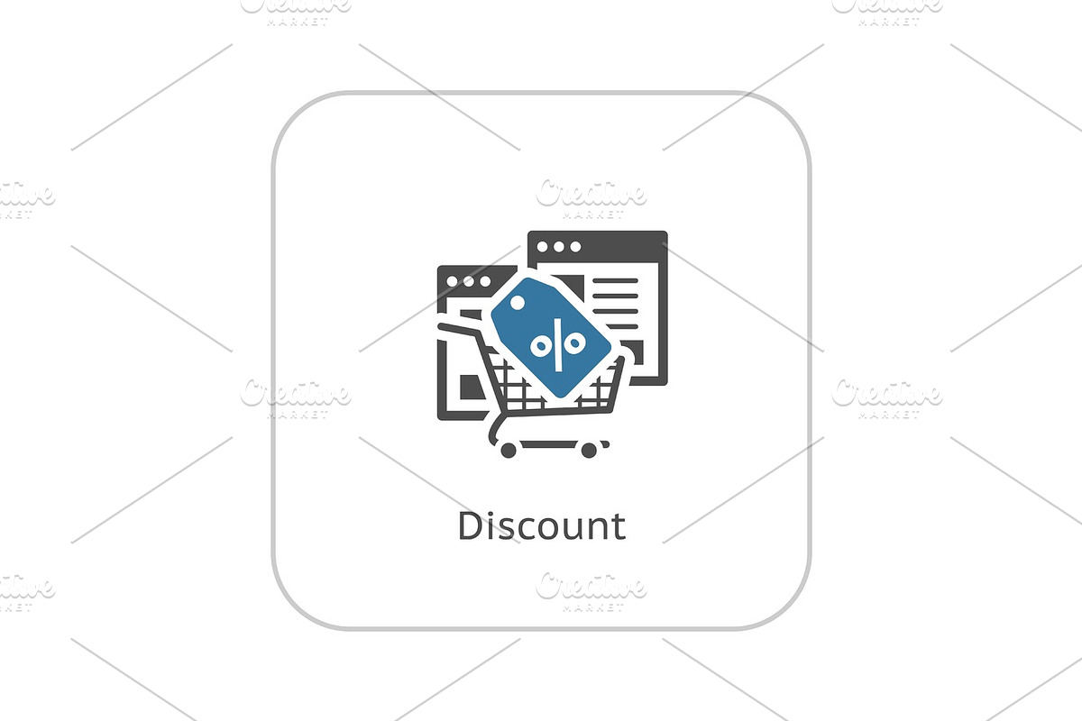 Discount Icon. Flat Design. in Illustrations - product preview 8