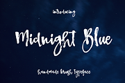Midnigh Blue Brush Font