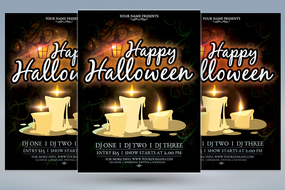 Happy Halloween in Flyer Templates - product preview 8