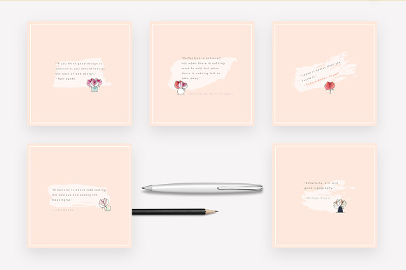 Her Workspace illustrated Insta pack in Instagram Templates - product preview 6