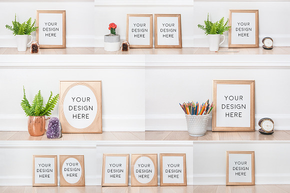 Bundle of 8 Styled 8x10 Art Prints in Product Mockups - product preview 2
