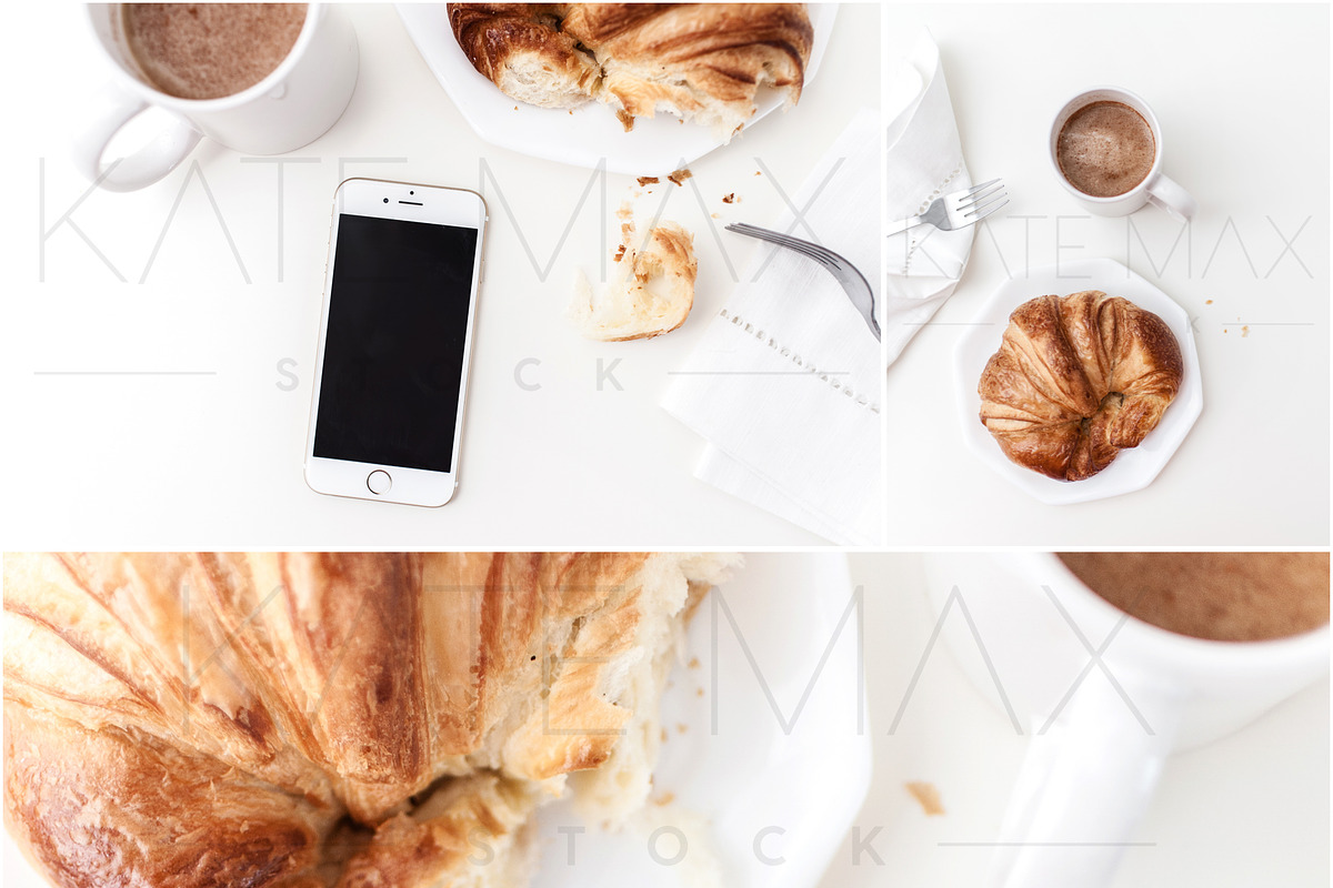 Croissant Lifestyle Stock Photos in Product Mockups - product preview 8