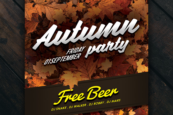 Autumn Party Vol. 1 in Flyer Templates - product preview 1