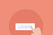 Login icon vector