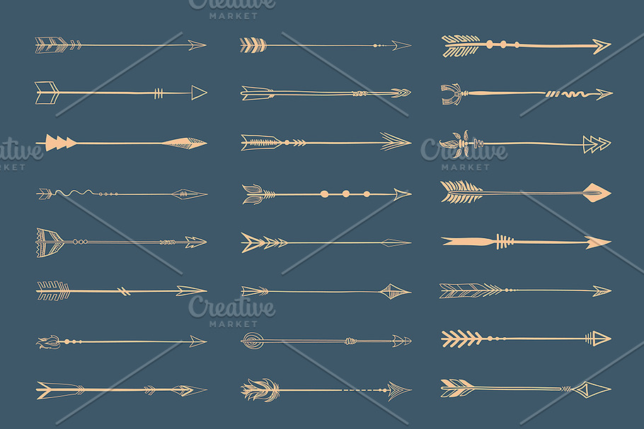 gold arrows icons vector in Illustrations - product preview 8