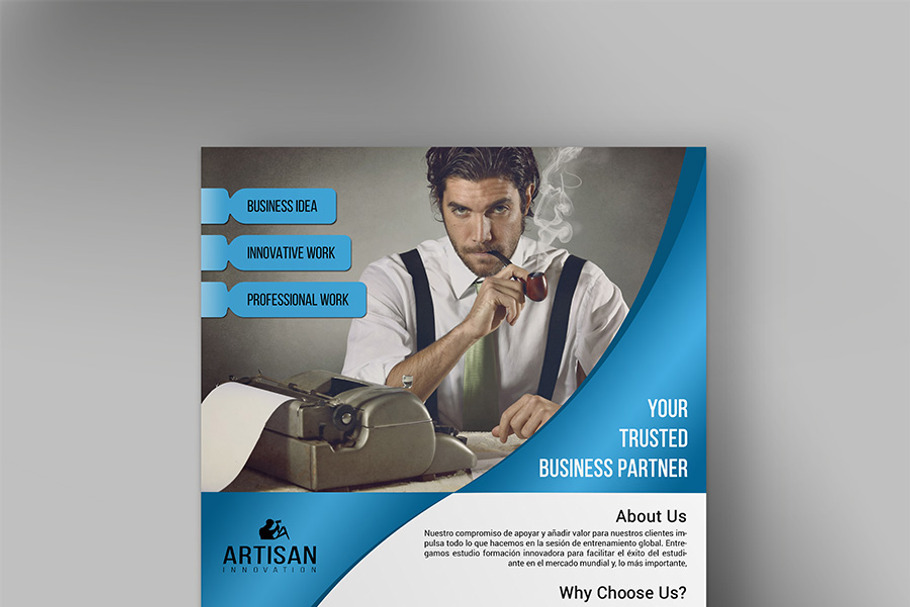 Business Flyer in Stationery Templates - product preview 8