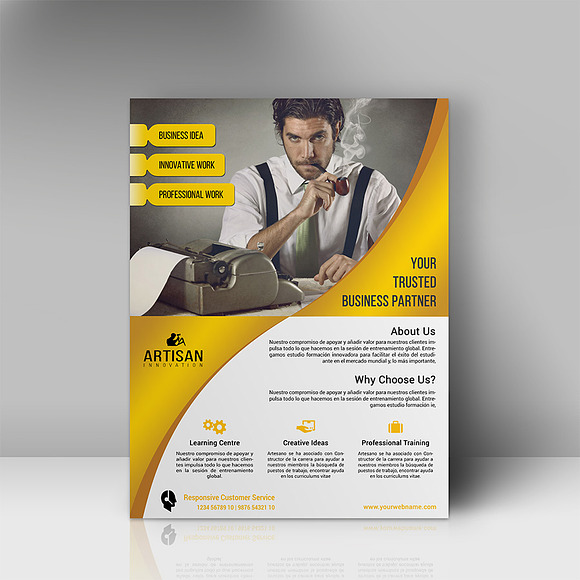 Business Flyer in Stationery Templates - product preview 1