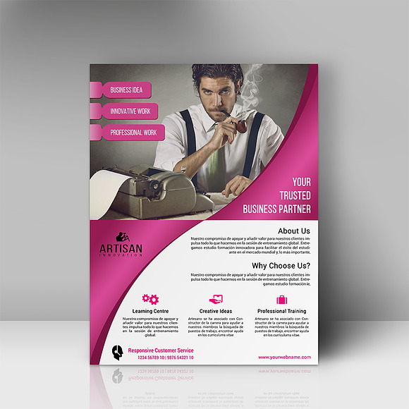 Business Flyer in Stationery Templates - product preview 2