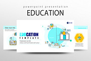 Education Icon PPT Template