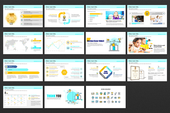 Education Icon PPT Template in PowerPoint Templates - product preview 2