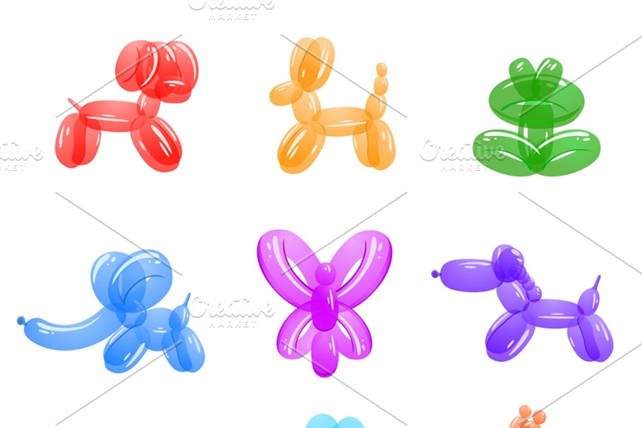 Animal balloons in Happy Birthday Icons - product preview 8