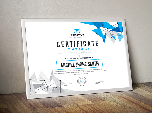Certificate in Stationery Templates - product preview 1